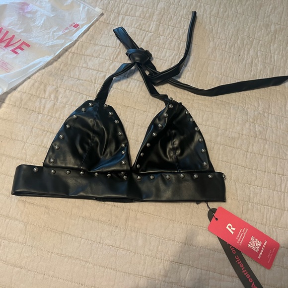 Faux leather top - Picture 4 of 4